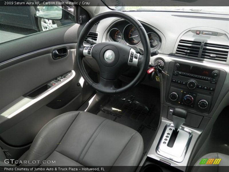 Carbon Flash Metallic / Gray 2009 Saturn Aura XR