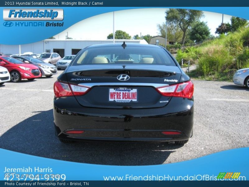Midnight Black / Camel 2013 Hyundai Sonata Limited