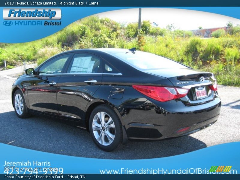 Midnight Black / Camel 2013 Hyundai Sonata Limited