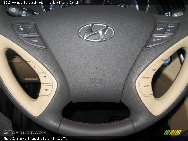 Midnight Black / Camel 2013 Hyundai Sonata Limited