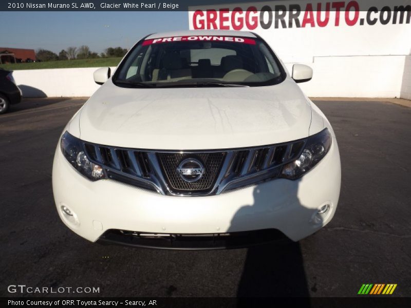 Glacier White Pearl / Beige 2010 Nissan Murano SL AWD