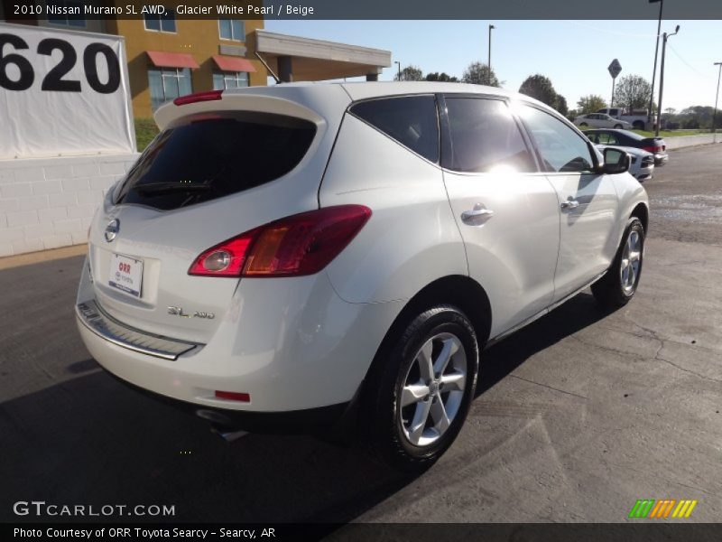 Glacier White Pearl / Beige 2010 Nissan Murano SL AWD