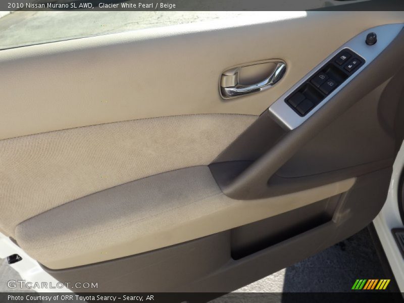 Glacier White Pearl / Beige 2010 Nissan Murano SL AWD
