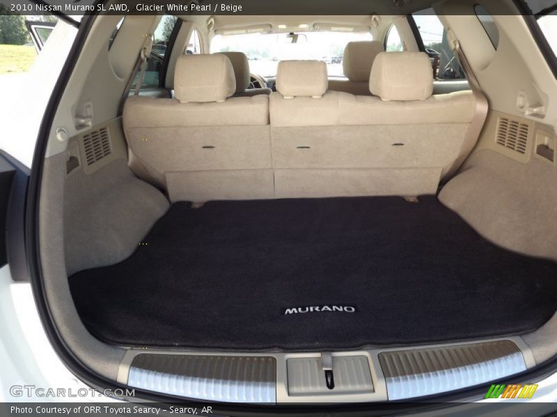 Glacier White Pearl / Beige 2010 Nissan Murano SL AWD