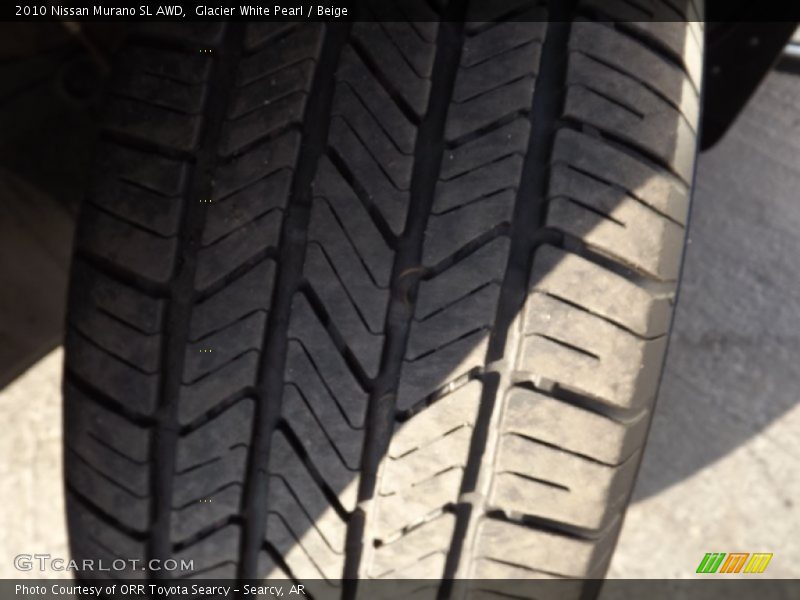 Glacier White Pearl / Beige 2010 Nissan Murano SL AWD