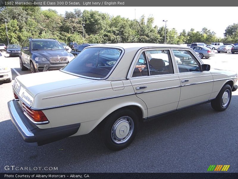 Light Ivory / English Red 1982 Mercedes-Benz E Class 300 D Sedan