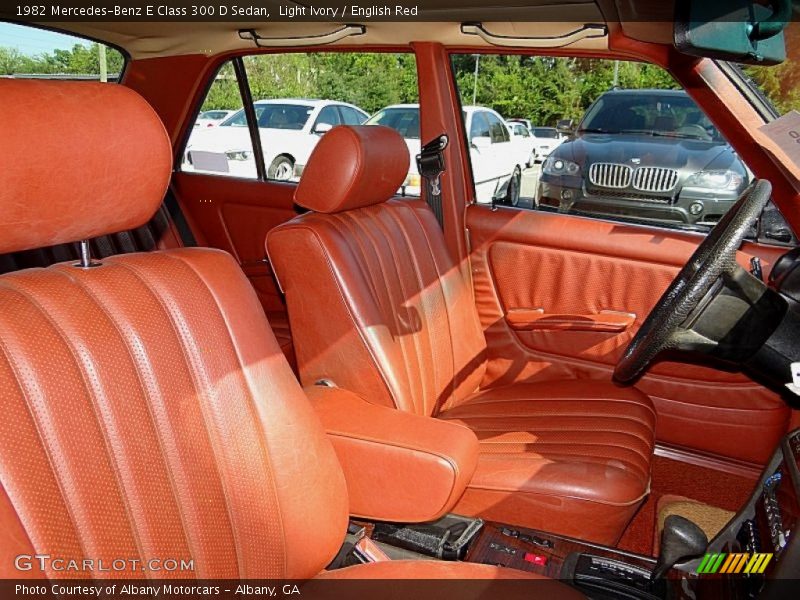 Light Ivory / English Red 1982 Mercedes-Benz E Class 300 D Sedan