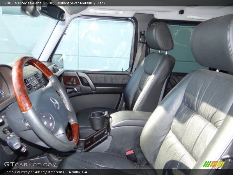 Brilliant Silver Metallic / Black 2003 Mercedes-Benz G 500