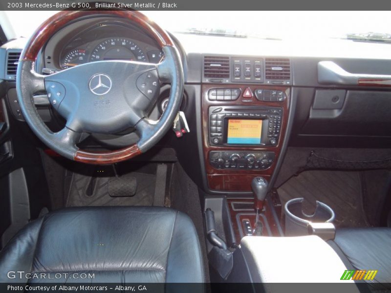 Brilliant Silver Metallic / Black 2003 Mercedes-Benz G 500