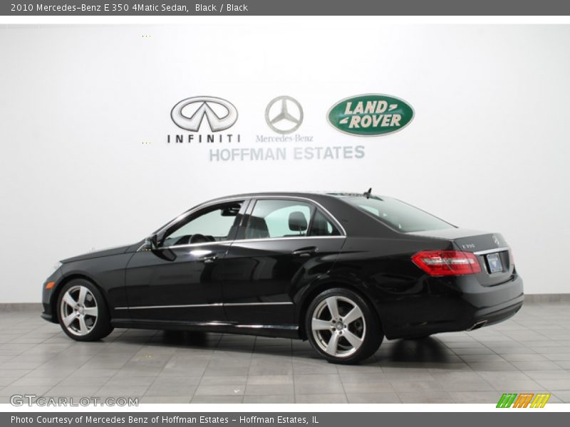 Black / Black 2010 Mercedes-Benz E 350 4Matic Sedan