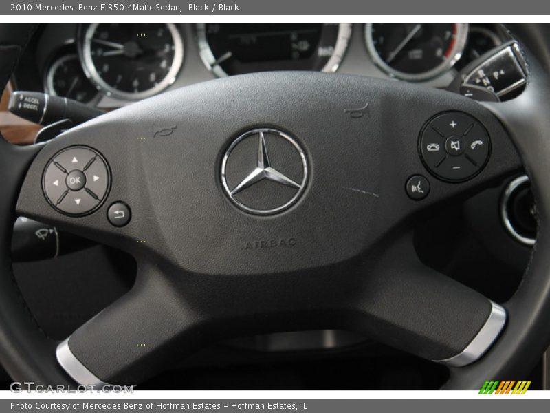 Black / Black 2010 Mercedes-Benz E 350 4Matic Sedan