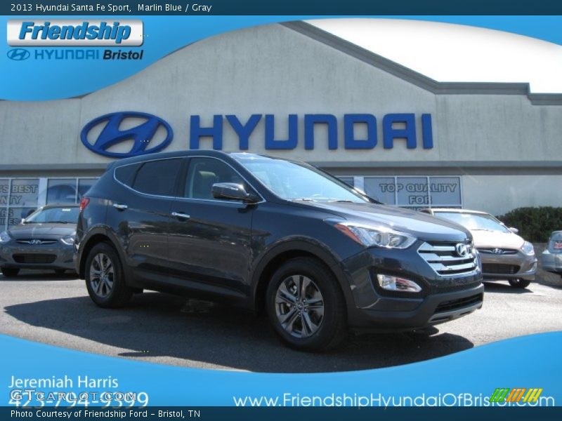 Marlin Blue / Gray 2013 Hyundai Santa Fe Sport