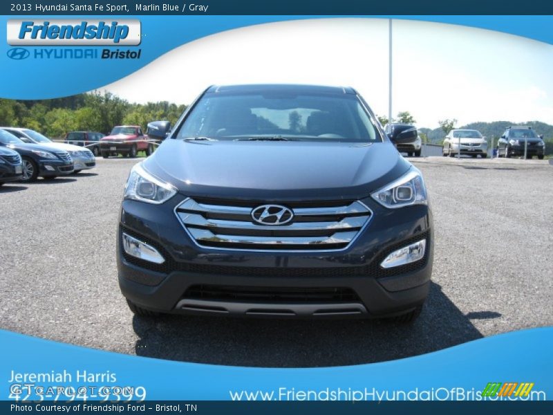Marlin Blue / Gray 2013 Hyundai Santa Fe Sport