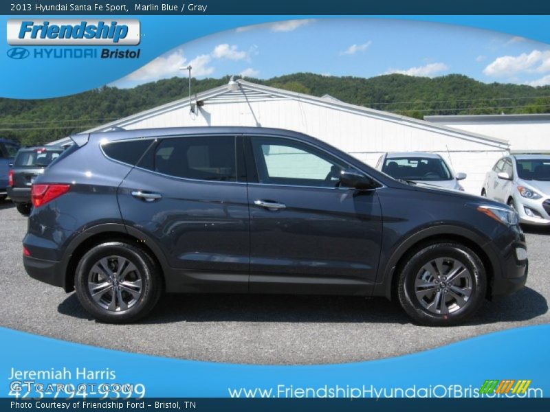 Marlin Blue / Gray 2013 Hyundai Santa Fe Sport