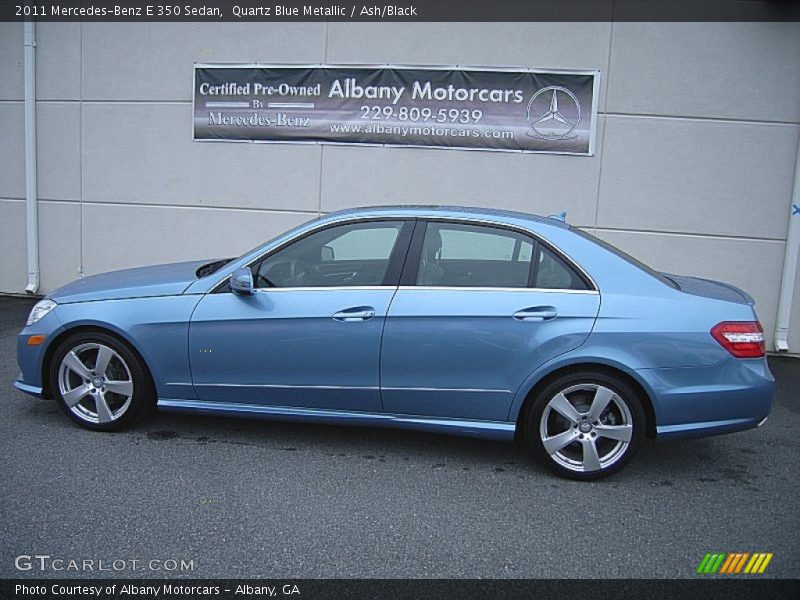 Quartz Blue Metallic / Ash/Black 2011 Mercedes-Benz E 350 Sedan