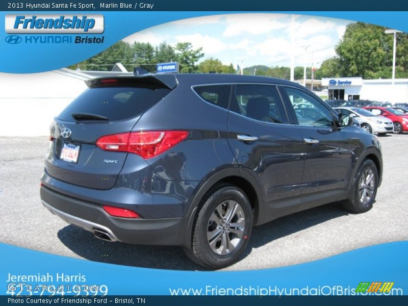 Marlin Blue / Gray 2013 Hyundai Santa Fe Sport
