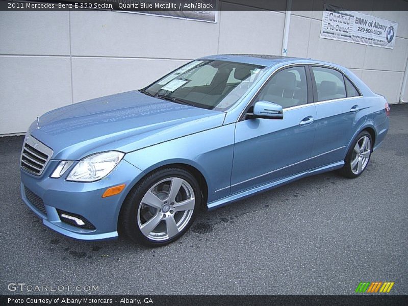 Quartz Blue Metallic / Ash/Black 2011 Mercedes-Benz E 350 Sedan