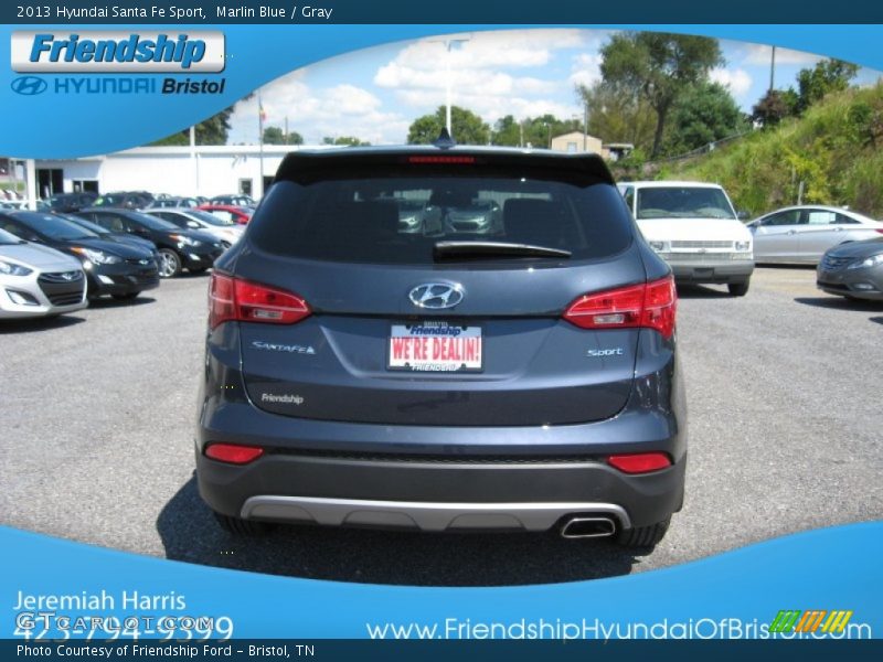 Marlin Blue / Gray 2013 Hyundai Santa Fe Sport