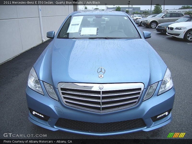 Quartz Blue Metallic / Ash/Black 2011 Mercedes-Benz E 350 Sedan