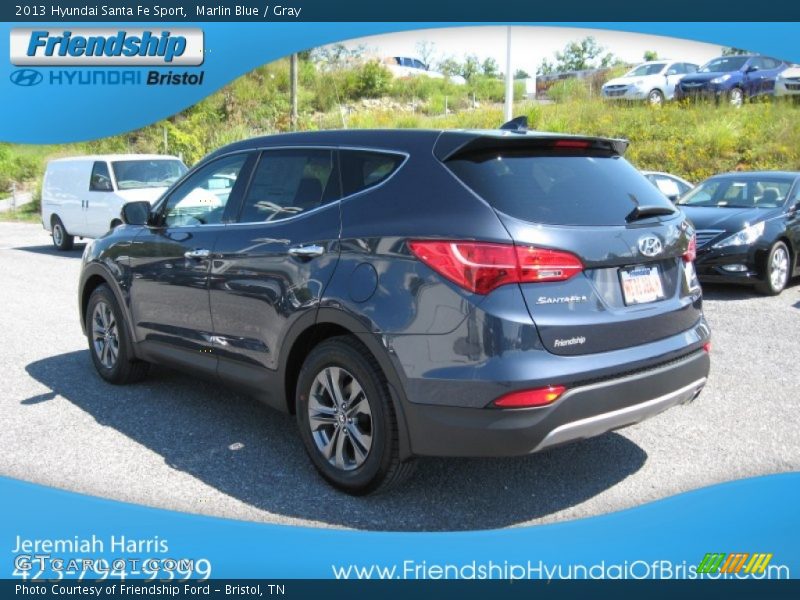 Marlin Blue / Gray 2013 Hyundai Santa Fe Sport