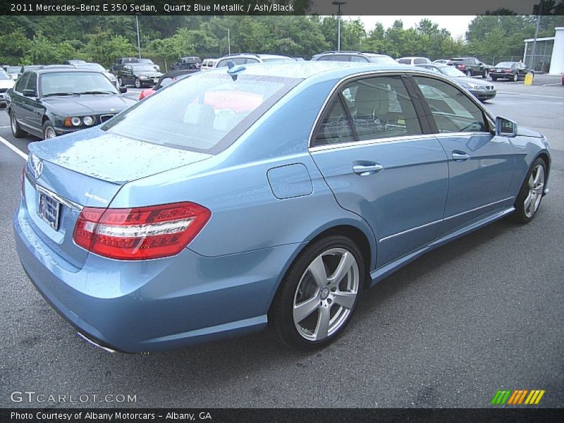 Quartz Blue Metallic / Ash/Black 2011 Mercedes-Benz E 350 Sedan