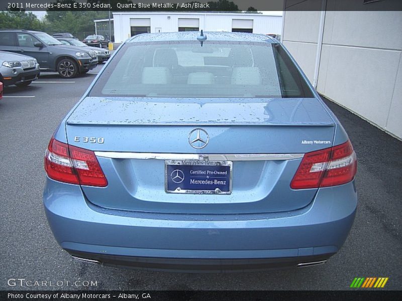 Quartz Blue Metallic / Ash/Black 2011 Mercedes-Benz E 350 Sedan