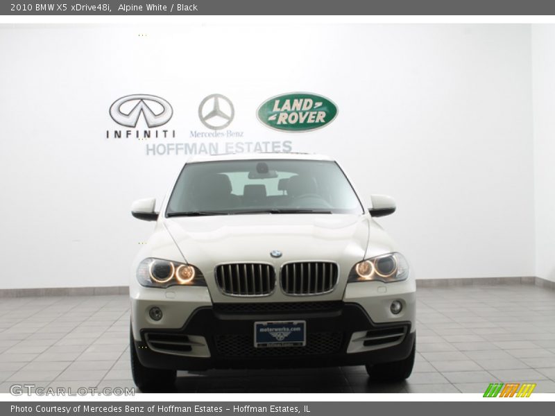 Alpine White / Black 2010 BMW X5 xDrive48i