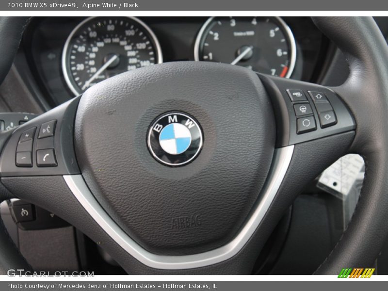 Alpine White / Black 2010 BMW X5 xDrive48i