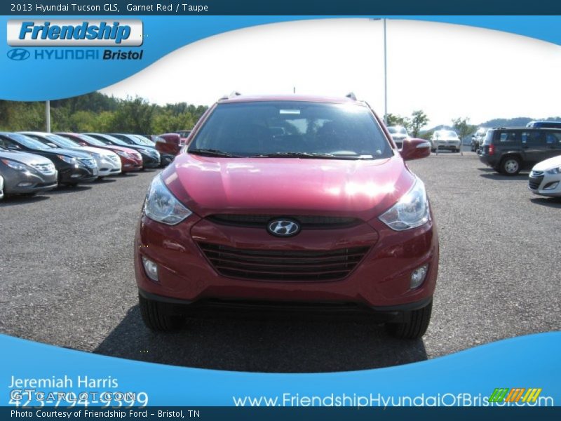 Garnet Red / Taupe 2013 Hyundai Tucson GLS