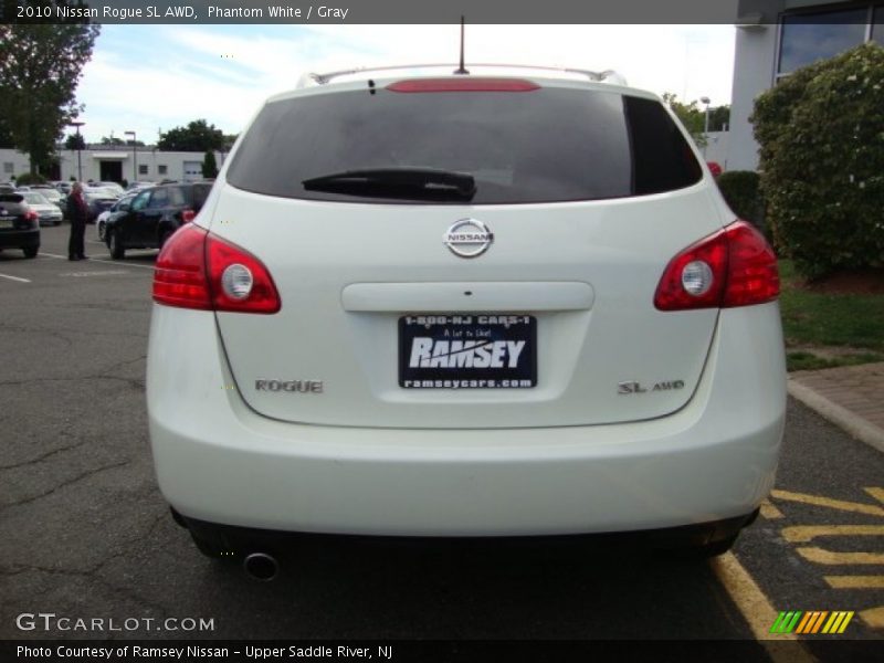 Phantom White / Gray 2010 Nissan Rogue SL AWD