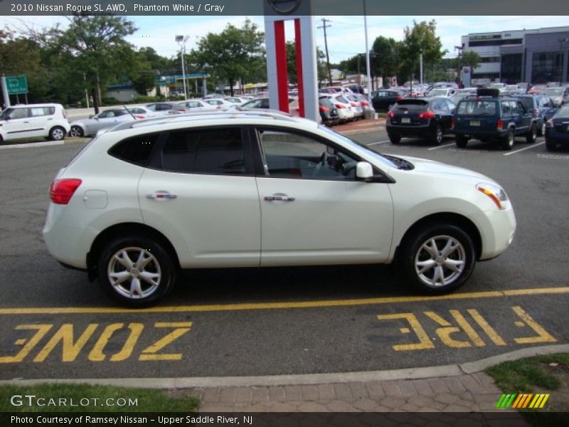 Phantom White / Gray 2010 Nissan Rogue SL AWD