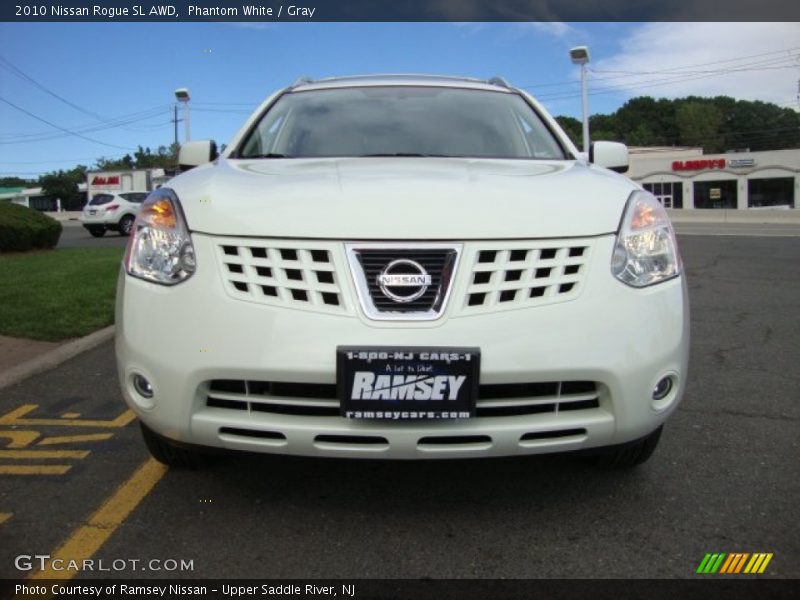 Phantom White / Gray 2010 Nissan Rogue SL AWD