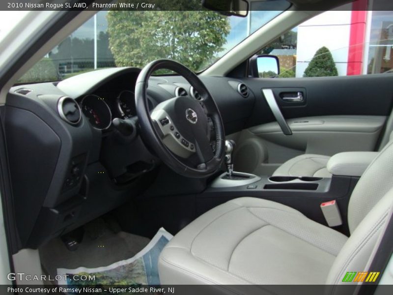 Phantom White / Gray 2010 Nissan Rogue SL AWD