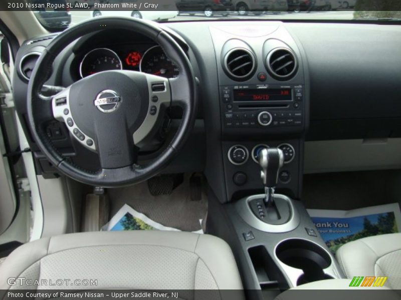 Phantom White / Gray 2010 Nissan Rogue SL AWD