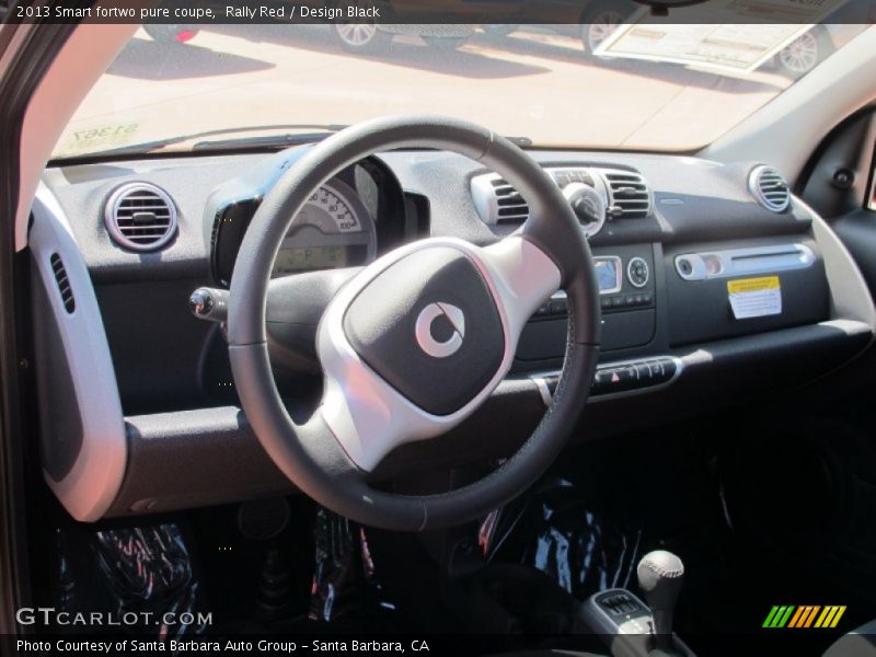 Rally Red / Design Black 2013 Smart fortwo pure coupe