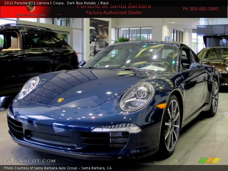Dark Blue Metallic / Black 2012 Porsche 911 Carrera S Coupe