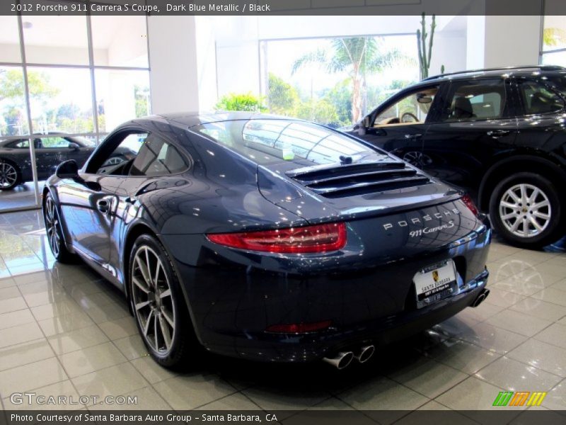 Dark Blue Metallic / Black 2012 Porsche 911 Carrera S Coupe