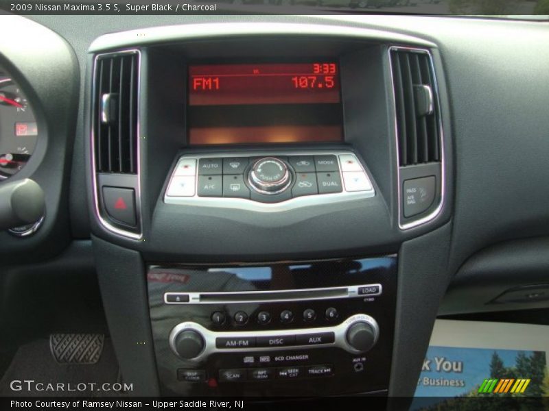Super Black / Charcoal 2009 Nissan Maxima 3.5 S