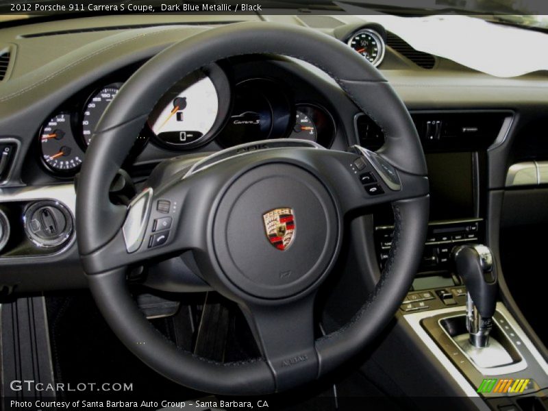 Dark Blue Metallic / Black 2012 Porsche 911 Carrera S Coupe