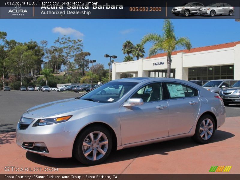 Silver Moon / Umber 2012 Acura TL 3.5 Technology