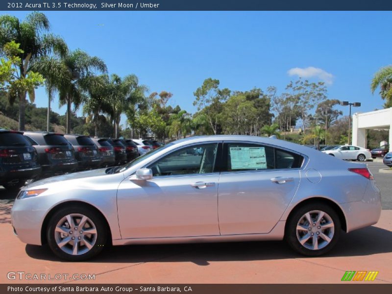 Silver Moon / Umber 2012 Acura TL 3.5 Technology