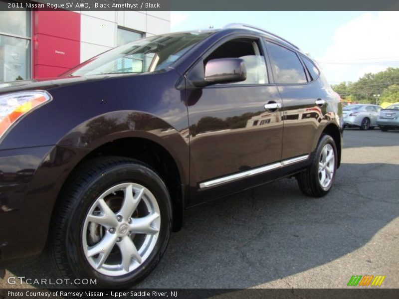 Black Amethyst / Black 2011 Nissan Rogue SV AWD