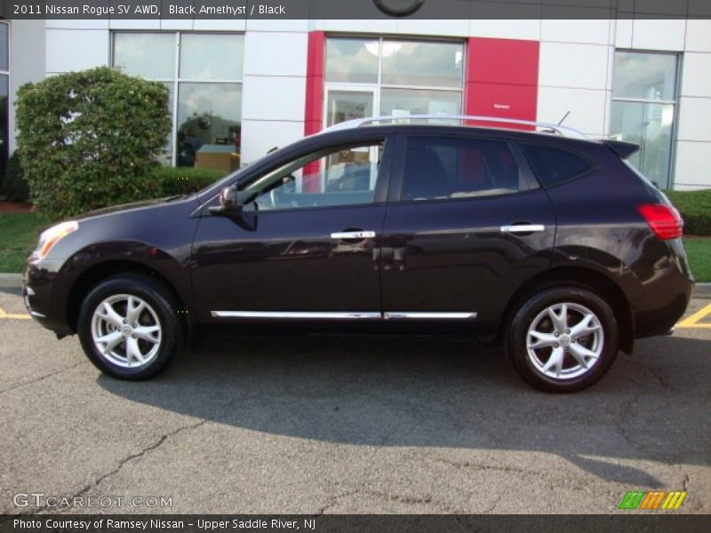 Black Amethyst / Black 2011 Nissan Rogue SV AWD
