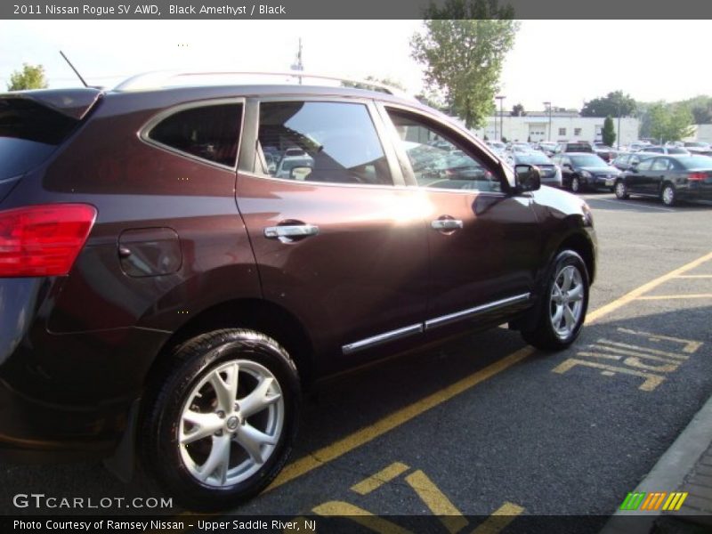 Black Amethyst / Black 2011 Nissan Rogue SV AWD