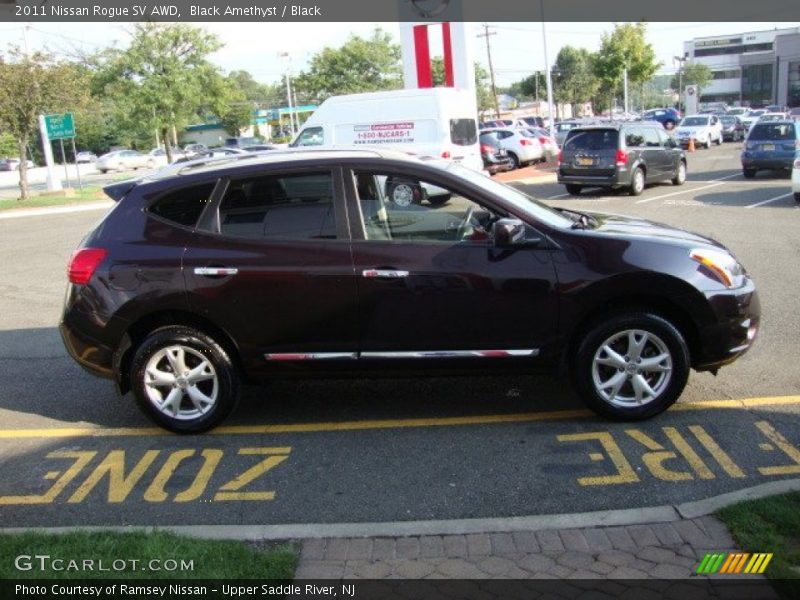 Black Amethyst / Black 2011 Nissan Rogue SV AWD