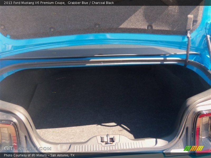 Grabber Blue / Charcoal Black 2013 Ford Mustang V6 Premium Coupe