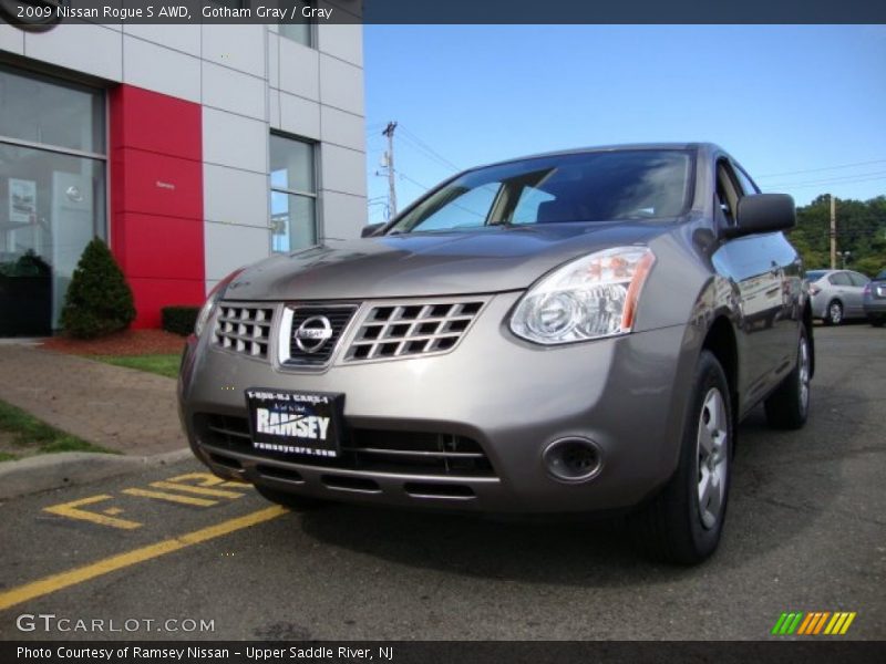 Gotham Gray / Gray 2009 Nissan Rogue S AWD