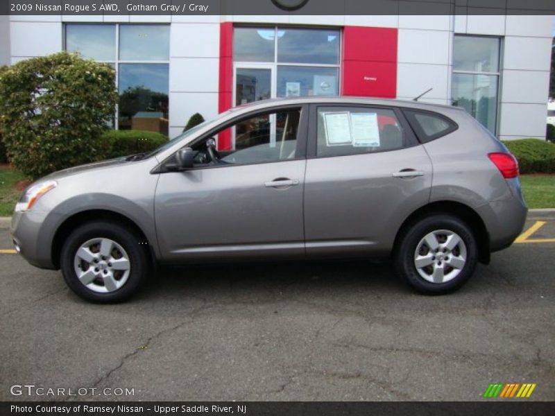 Gotham Gray / Gray 2009 Nissan Rogue S AWD