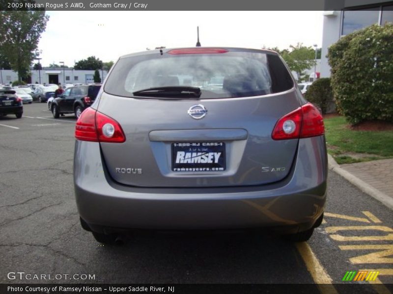 Gotham Gray / Gray 2009 Nissan Rogue S AWD