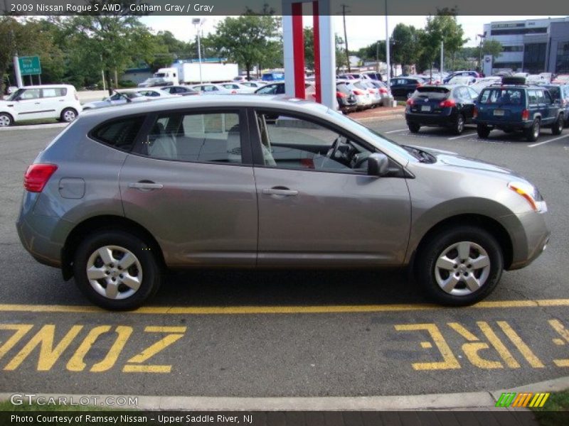 Gotham Gray / Gray 2009 Nissan Rogue S AWD